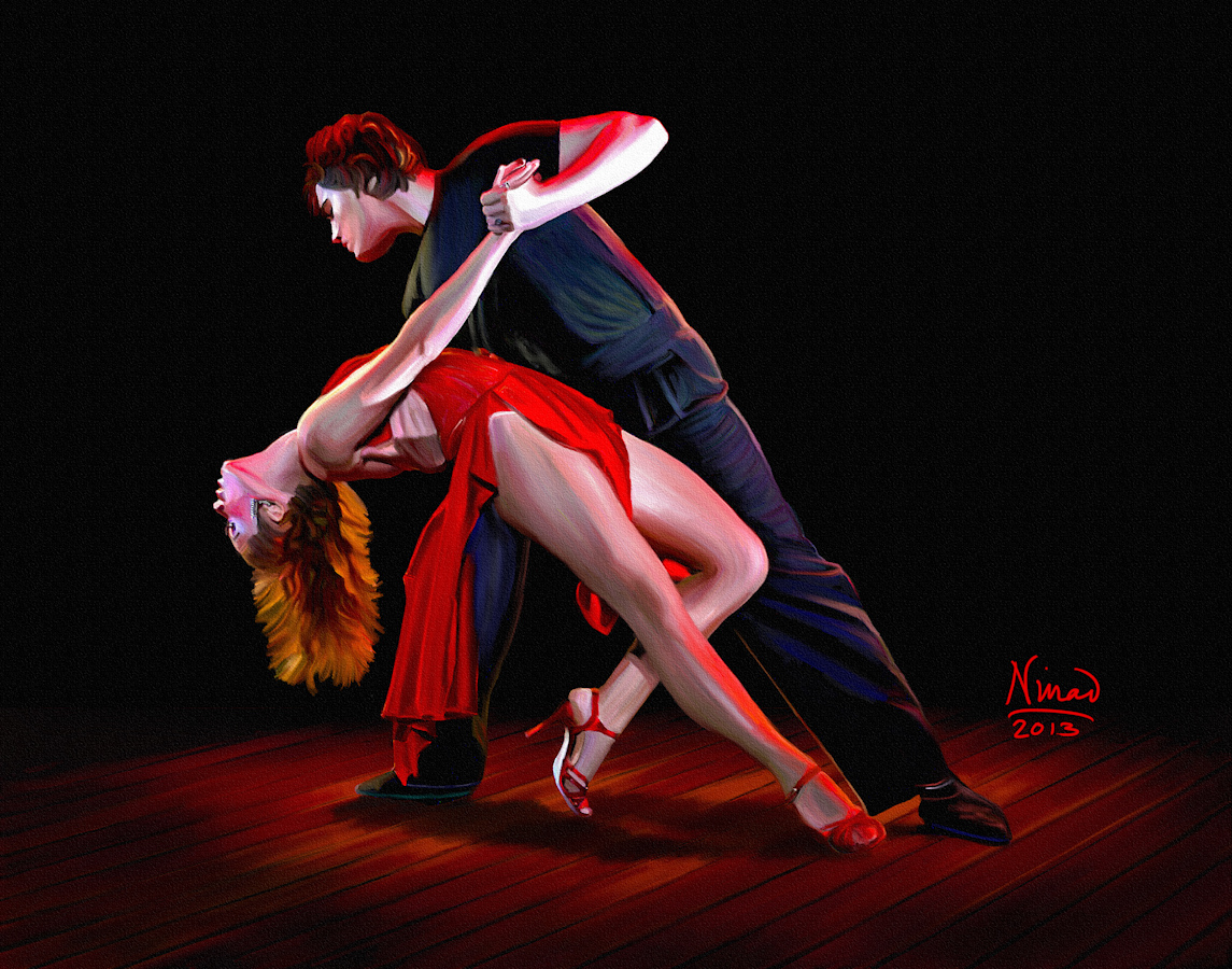 Tango dancers